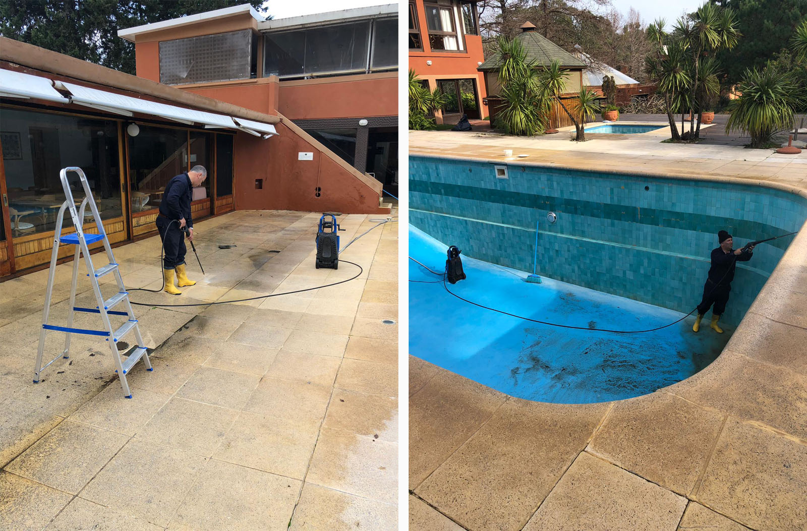 Mantenimiento de piscina externa y solario